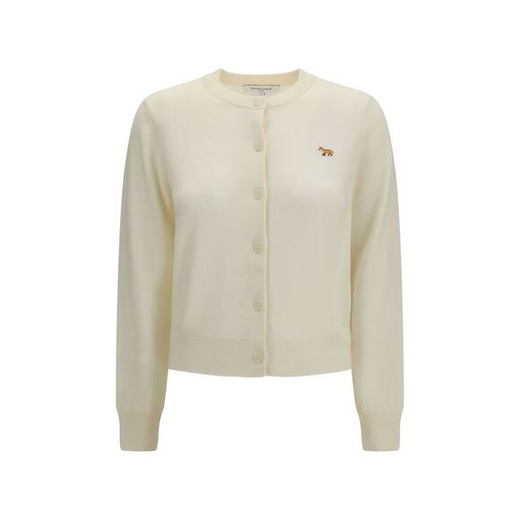 Maison Kitsuné Beige Cotton Women's Cardigan